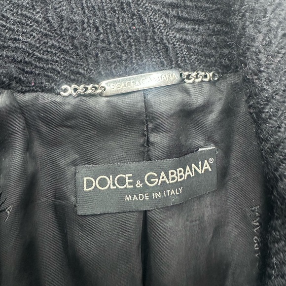 Dolce & Gabbana Women's Classic Black Pea Coat - Made in Italy - Picture 13 of 15